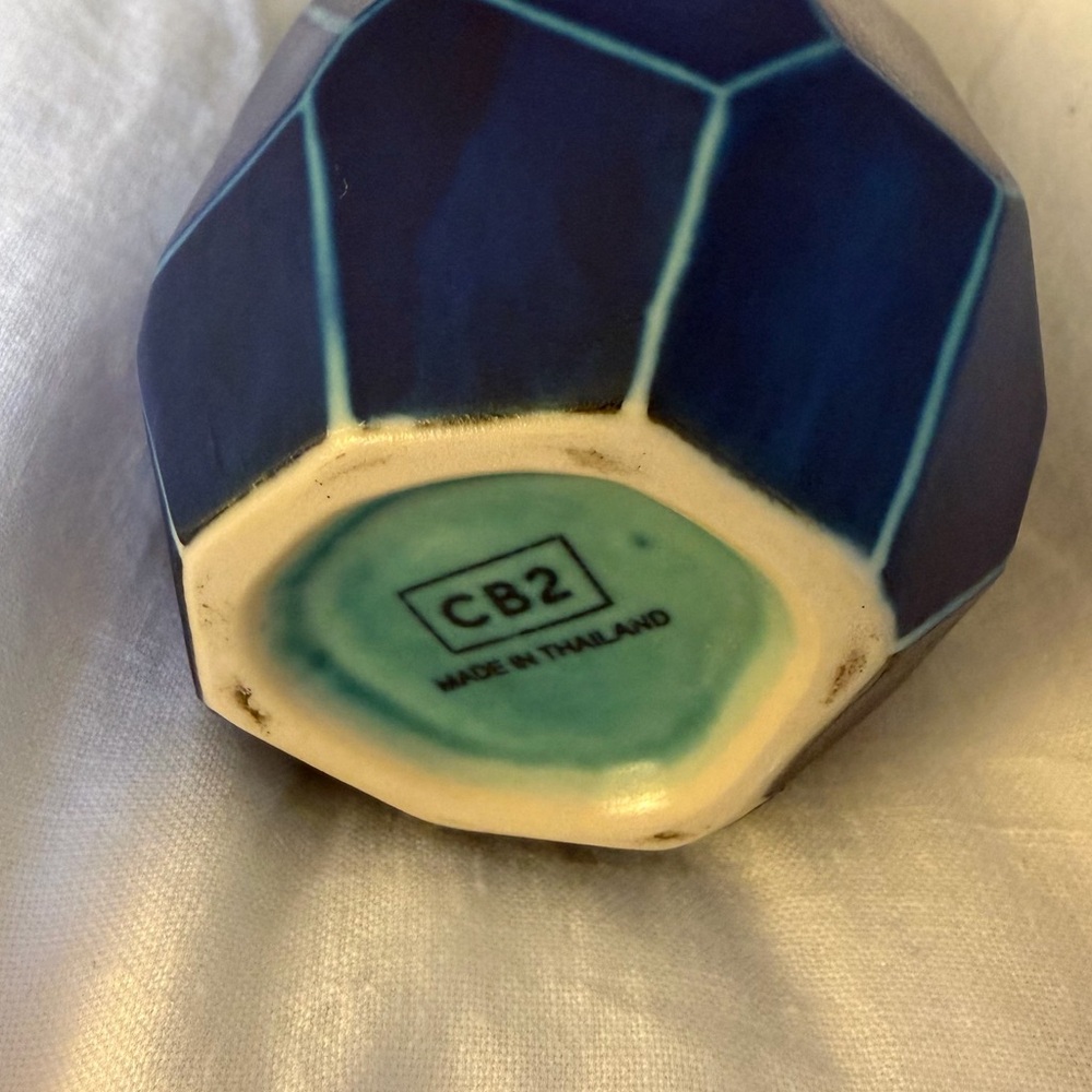 CB2 Dawson Blue Vase - Picture 4 of 4